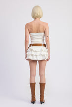 Load image into Gallery viewer, You Should Know Tiered Skort White