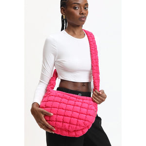 Winnie Puffy Quilted Bag Hot Pink