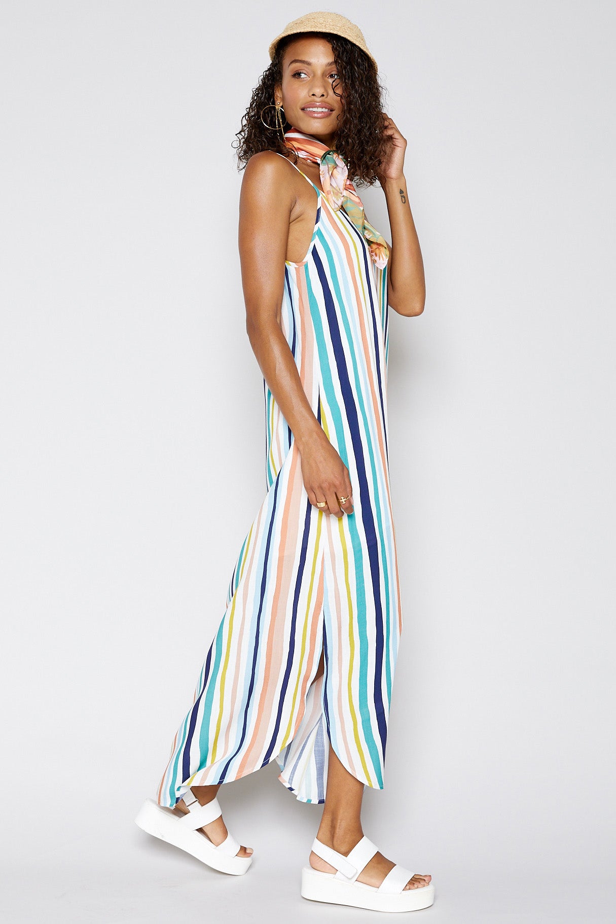 Streets Of Havana Stripe Maxi Dress