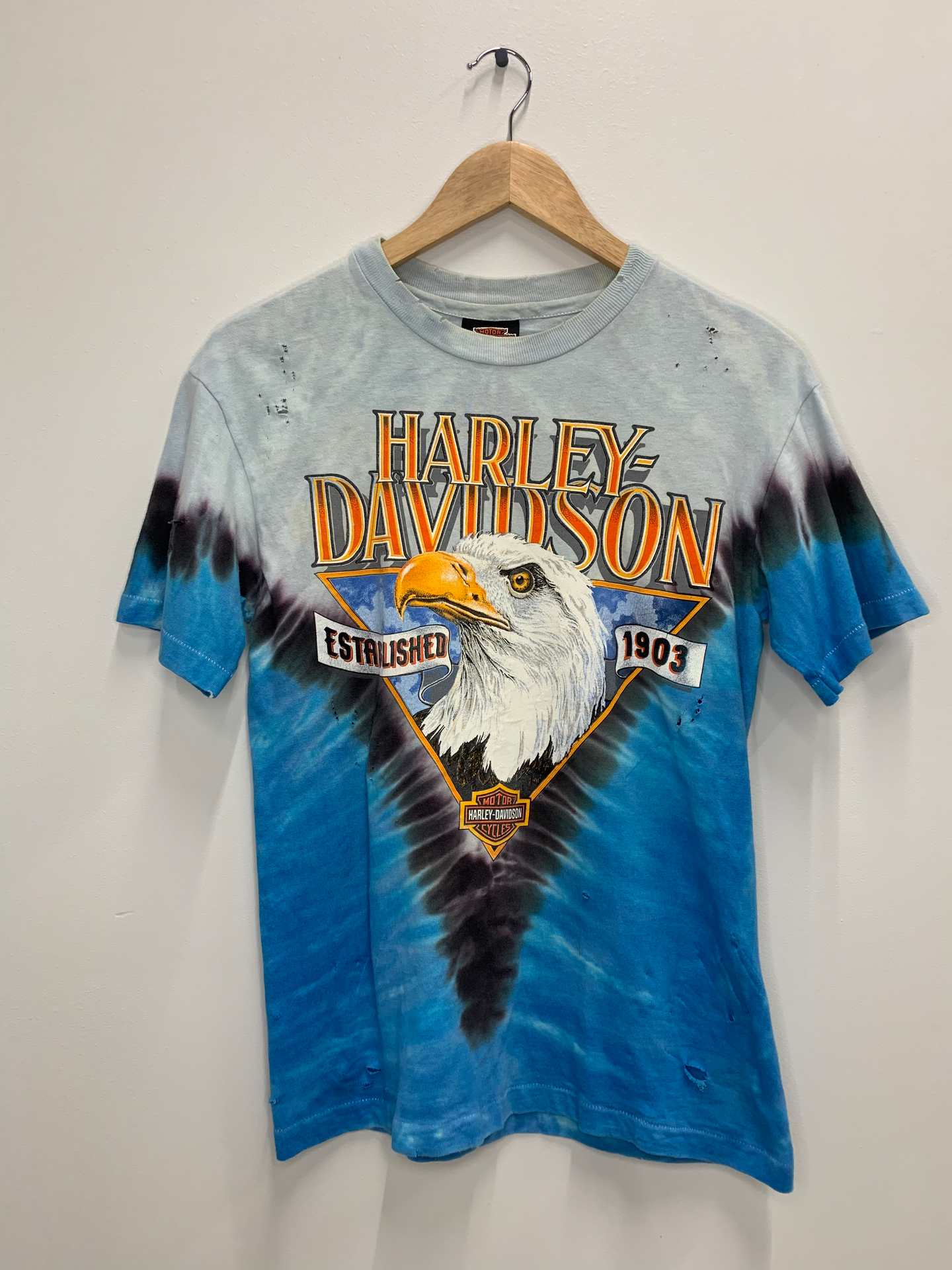 Distressed Eagle Harley Davidson Tee