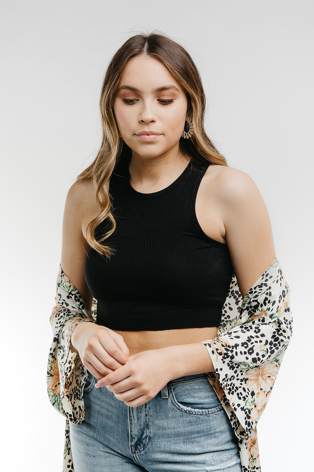 Forever Favorite Crop Tank Black