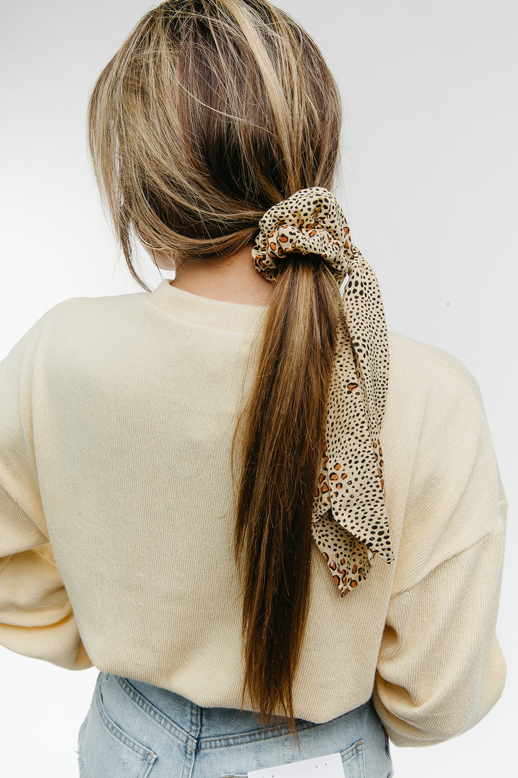 Swept Away Scrunchie Scarf Natural