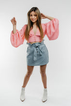 Load image into Gallery viewer, No Doubts Stripe Denim Skirt