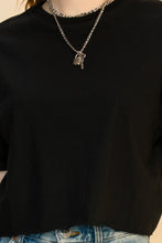 Load image into Gallery viewer, Go Now Crop Tee Black