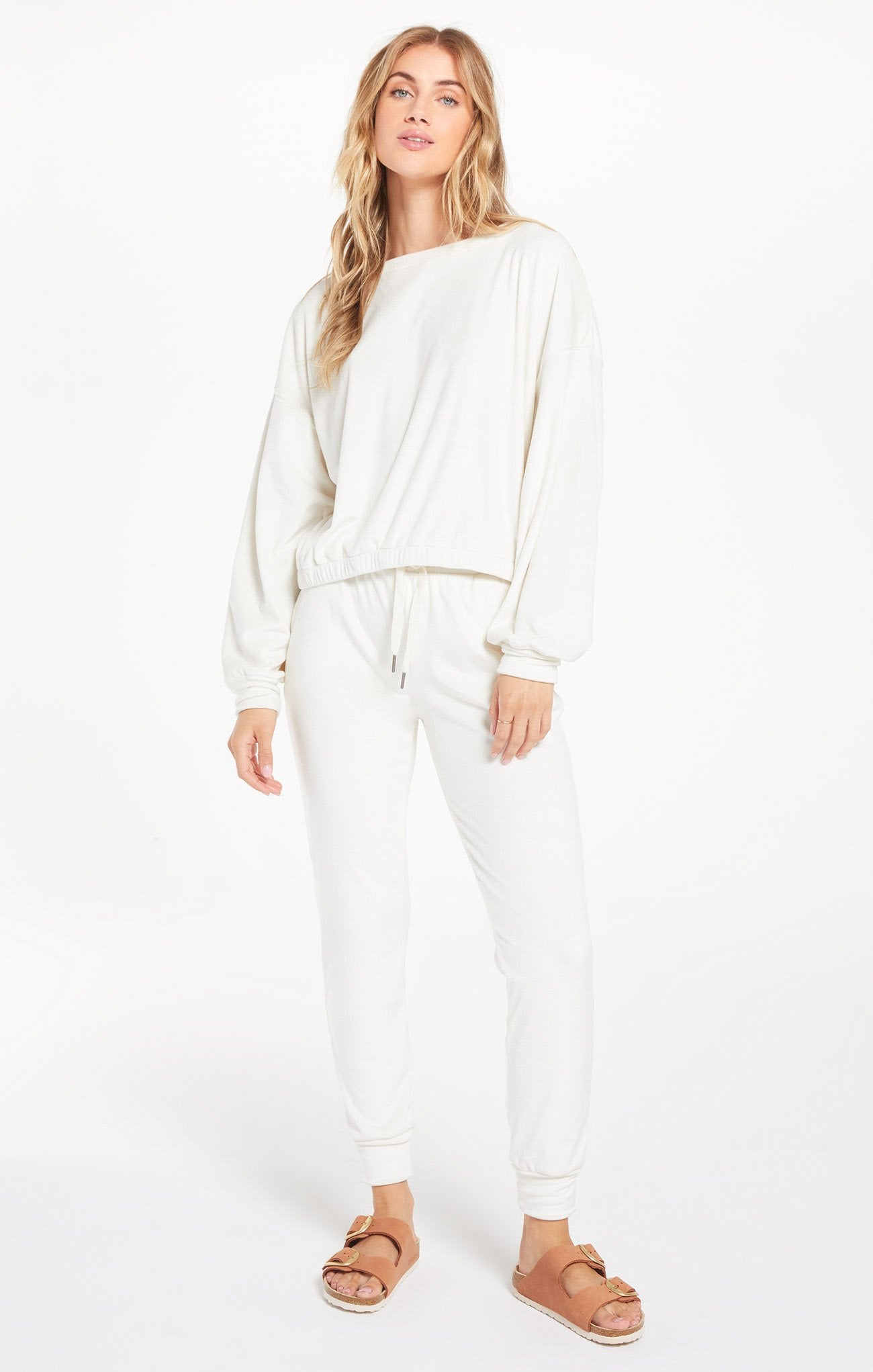 Evalyn Velour Jogger Pant