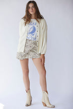 Load image into Gallery viewer, Printed Fake Out Faux Wrap Skirt Light