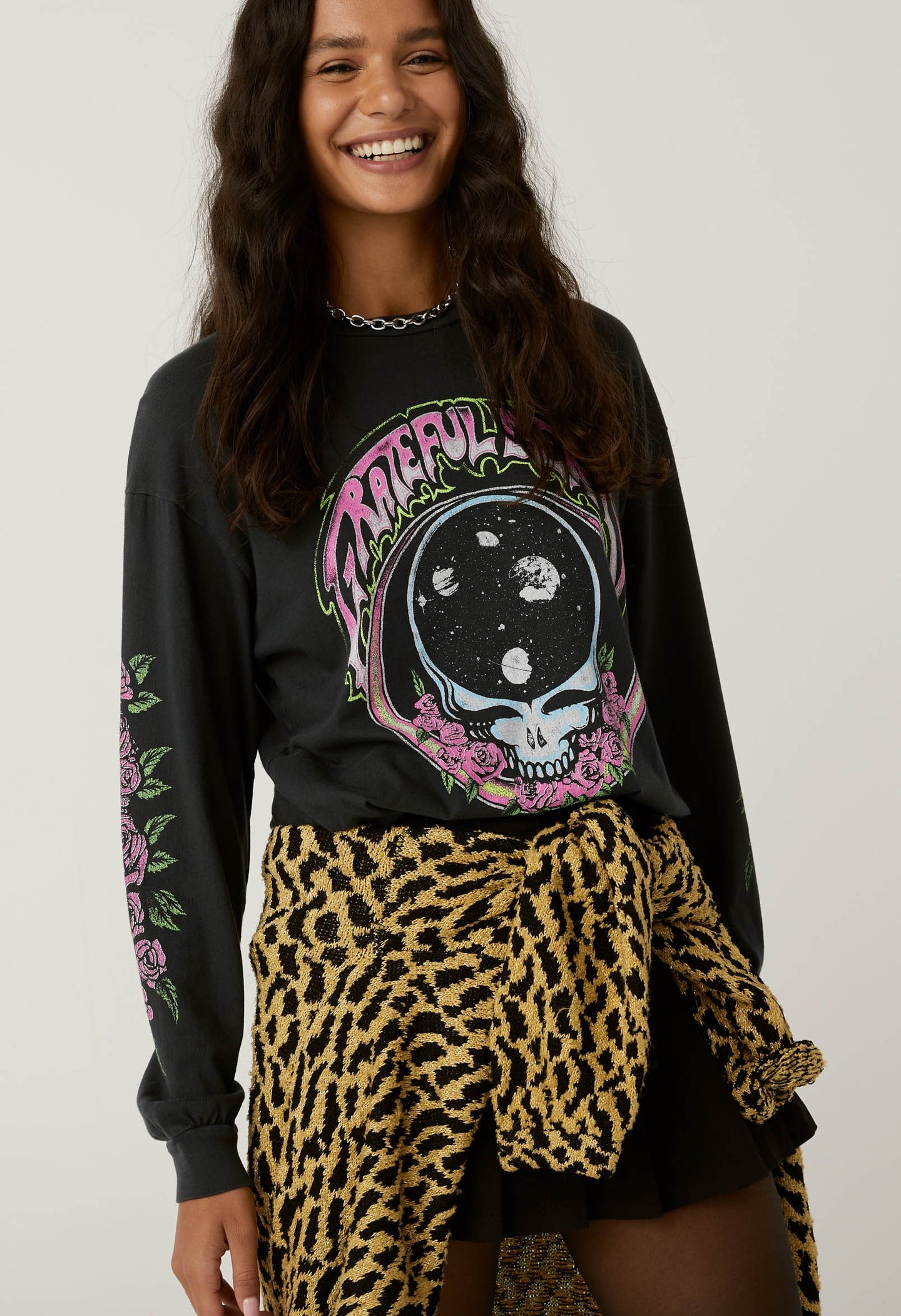 Grateful Dead Space Face Oversized Long Sleeve