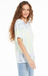 June Sorbet Skies Tie Dye Tee Lavender Grey
