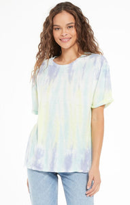 June Sorbet Skies Tie Dye Tee Lavender Grey