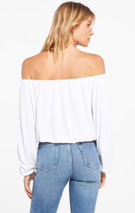 Liv Slub Off Shoulder Top