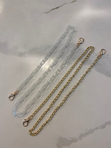 On And Off Mask Chain Clear