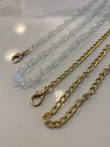 On And Off Mask Chain Clear