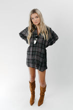 Load image into Gallery viewer, Crossroads Plaid Shirt Dress