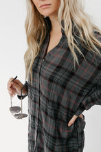 Load image into Gallery viewer, Crossroads Plaid Shirt Dress