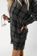 Load image into Gallery viewer, Crossroads Plaid Shirt Dress