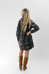 Crossroads Plaid Shirt Dress