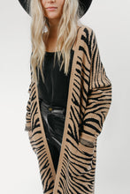Load image into Gallery viewer, Sahara Zebra Cardigan