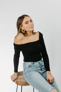 Meet For Drinks Top Black