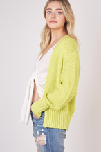 Load image into Gallery viewer, Key Lime Cardigan