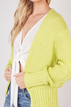 Load image into Gallery viewer, Key Lime Cardigan