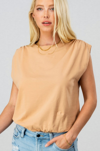 Ease Into It Bodysuit Taupe
