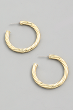 Load image into Gallery viewer, Don&#39;t Get It Twisted Hoops