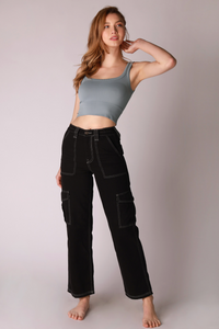 Double Scoop Top Bluestone