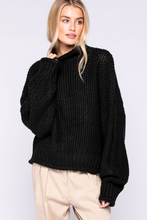 Load image into Gallery viewer, Warm Me Up Sweater Black