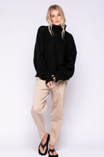 Load image into Gallery viewer, Warm Me Up Sweater Black