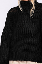 Load image into Gallery viewer, Warm Me Up Sweater Black