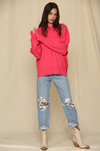 Both Ways Sweater Hot Pink