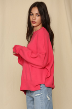Load image into Gallery viewer, Both Ways Sweater Hot Pink