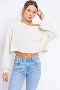Perfect One Crop Sweater Top
