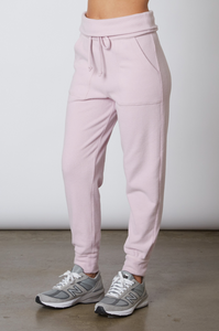Fold Over Hacci Jogger