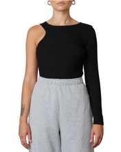 Load image into Gallery viewer, Asymmetrical Ribbed Tee