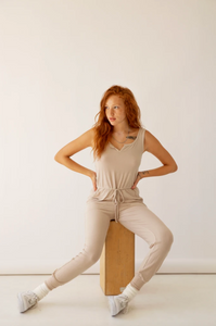 Ribbed Hacci Jumpsuit