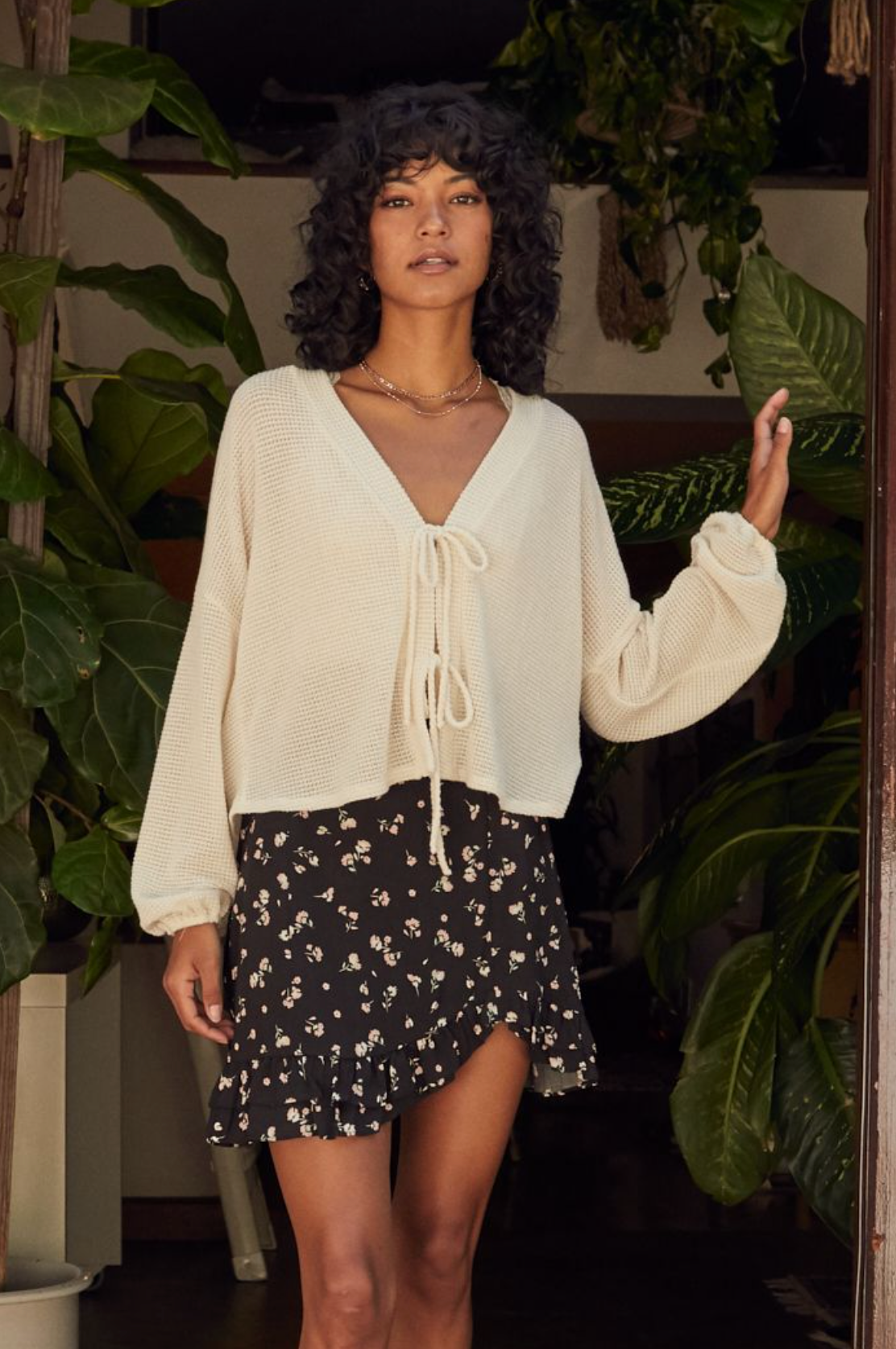 Khloe Front Tie Top