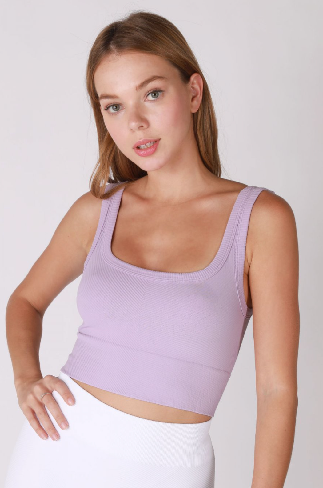 Double Scoop Top Lavender Frost