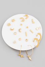 Load image into Gallery viewer, Endless Options Earring Set Moon &amp; Star