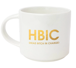 HBIC Metallic Gold Mug