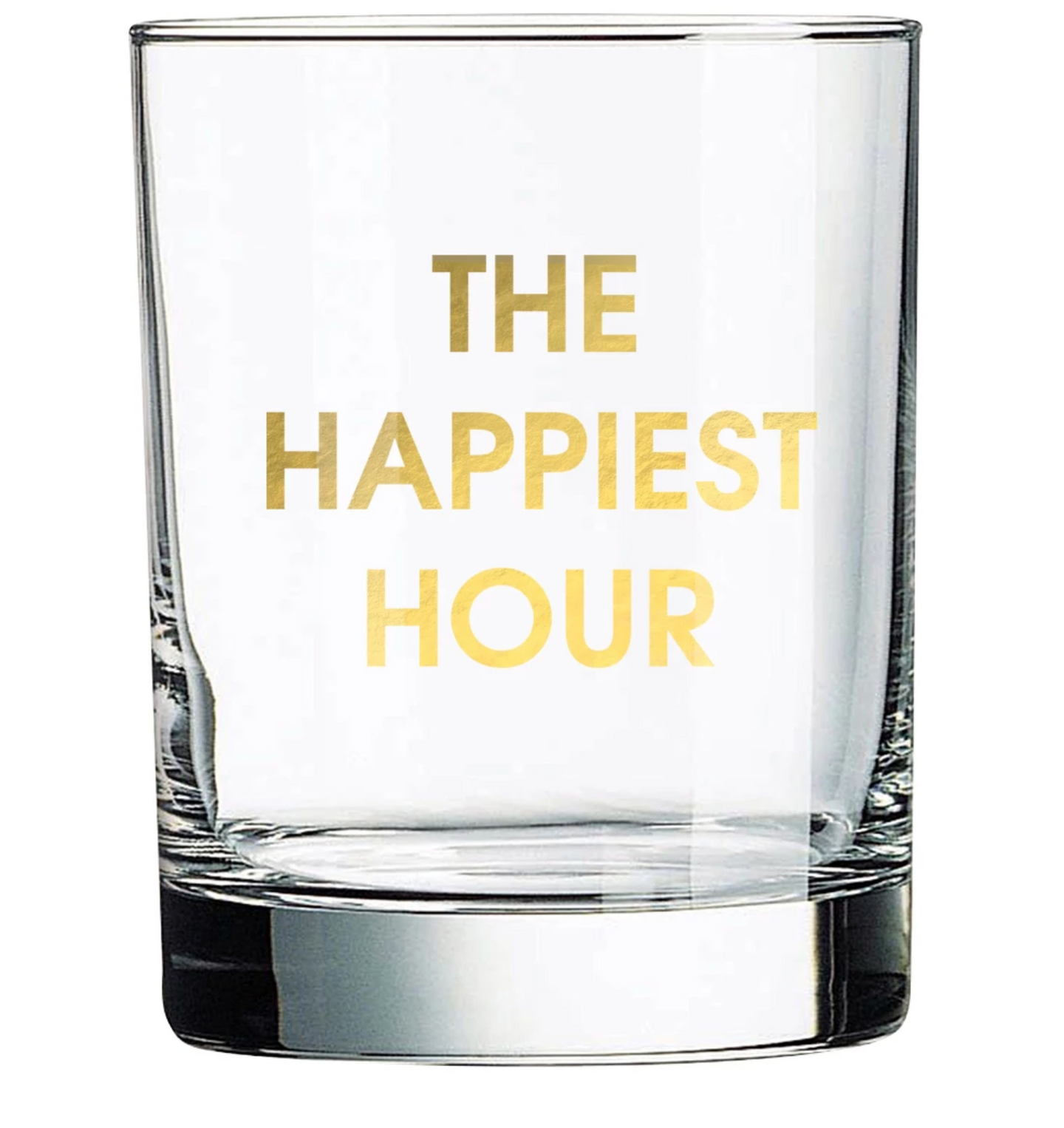 The Happiest Hour Rocks Glass