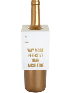 Mistletoe Wine & Spirit Tag