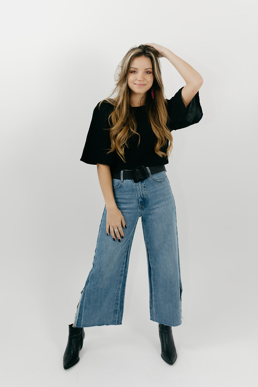 Splitting Up Wide Leg Jeans