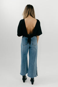 Splitting Up Wide Leg Jeans