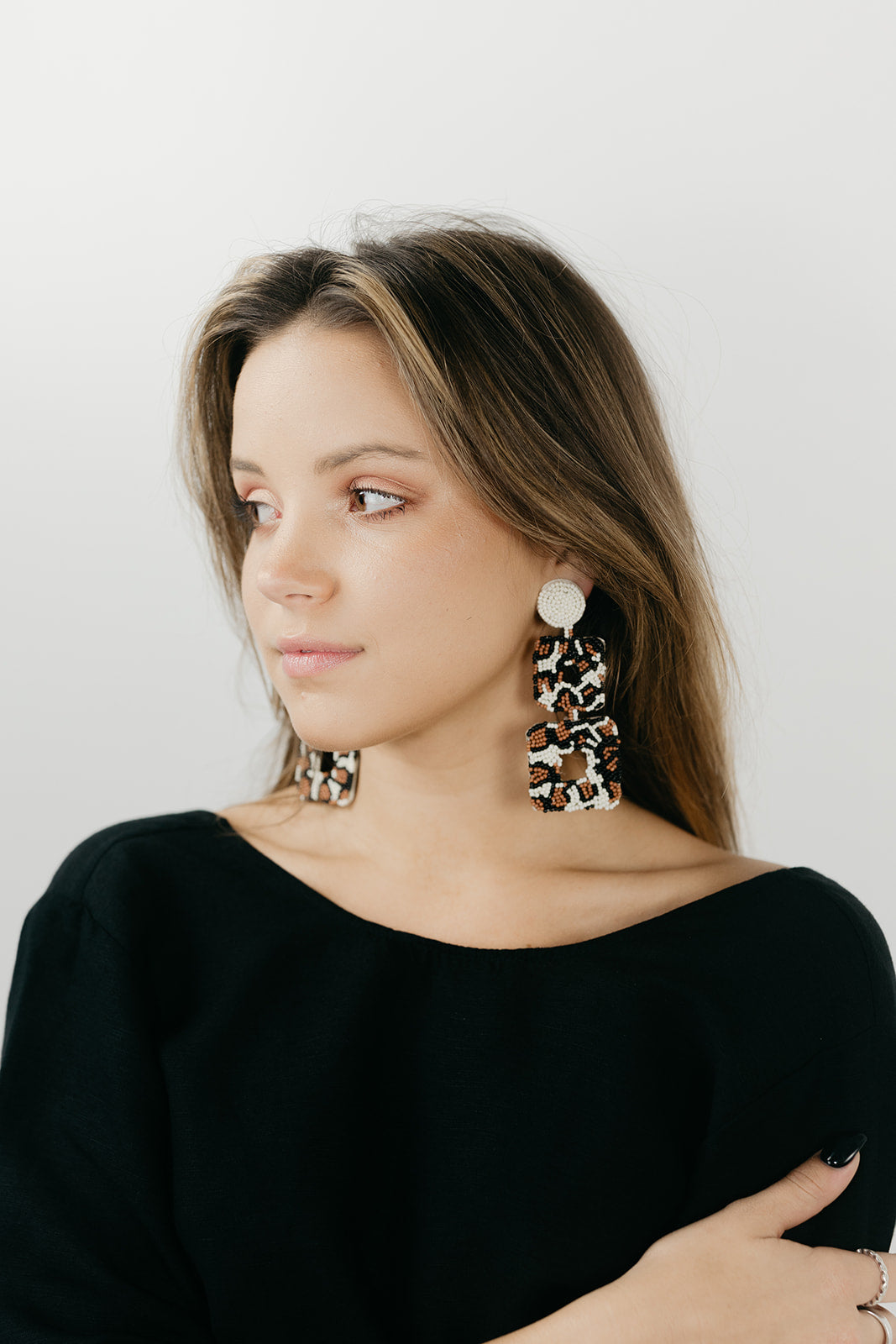 Beadwork It Tortoise Earrings