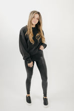 Load image into Gallery viewer, Spanx Faux Leather Side Stripe Leggings