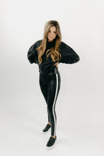 Load image into Gallery viewer, Spanx Faux Leather Side Stripe Leggings