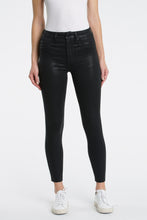 Load image into Gallery viewer, Aline High Rise Skinny Coated Black