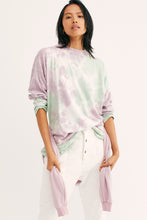 Load image into Gallery viewer, Be Free Tie Dye Tee Lavender Mint