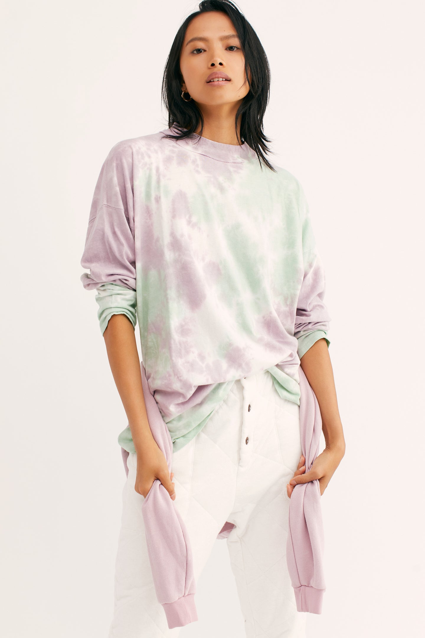 Be Free Tie Dye Tee Lavender Mint